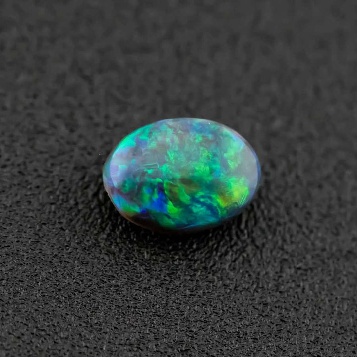 Oval Shaped Black Opal