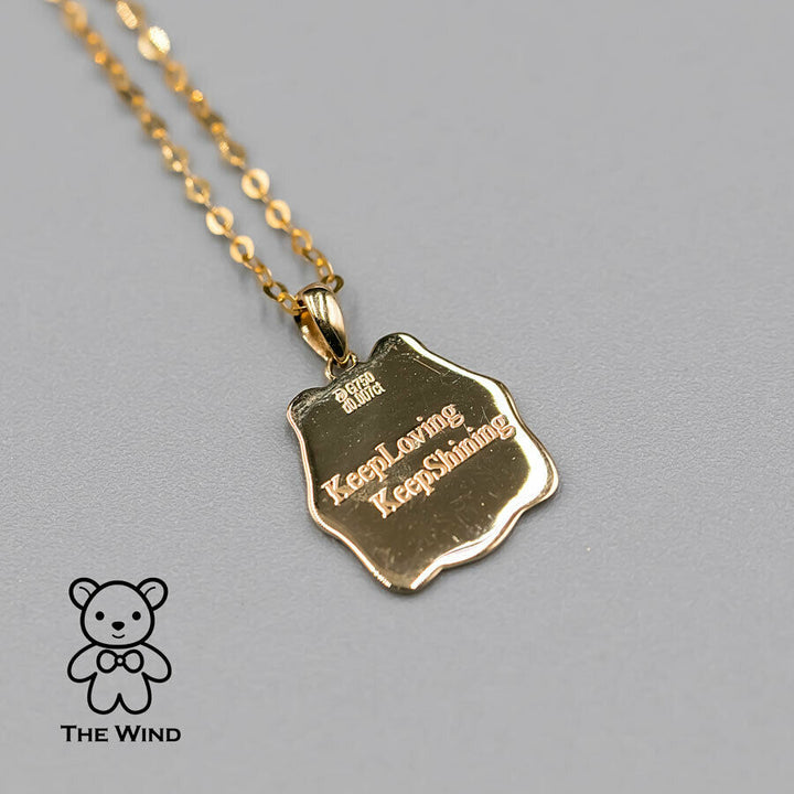 Panda Diamond Pendant Necklace-4