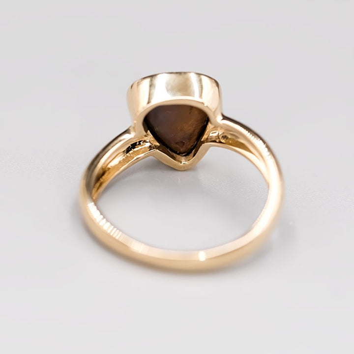 Beautiful Australian Doublet Opal Ring