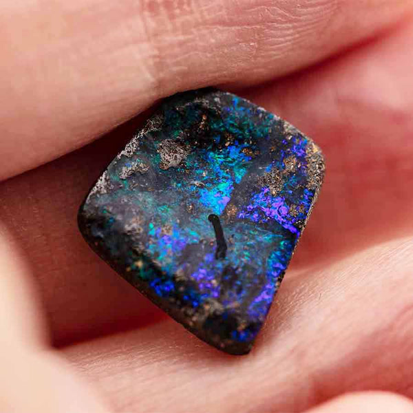 Quadrilateral Natural Australian Boulder Opal Loose Gemstone 5.66ct