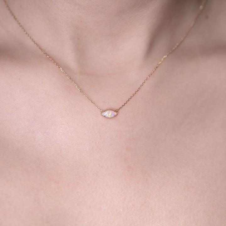 Marquise Opal Necklace