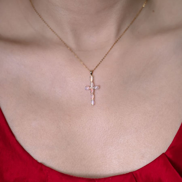 opal-cross-necklace