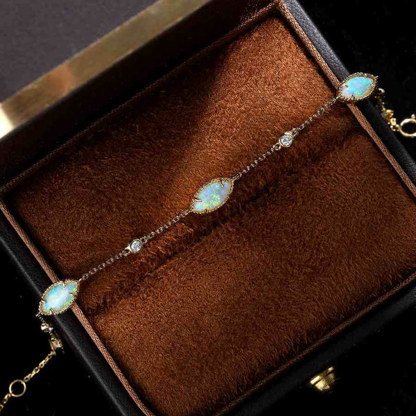 Australian Opal Diamond Bracelet