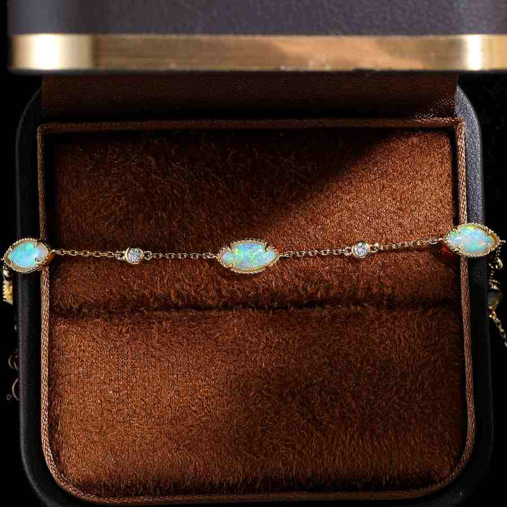 Australian Opal Diamond Bracelet