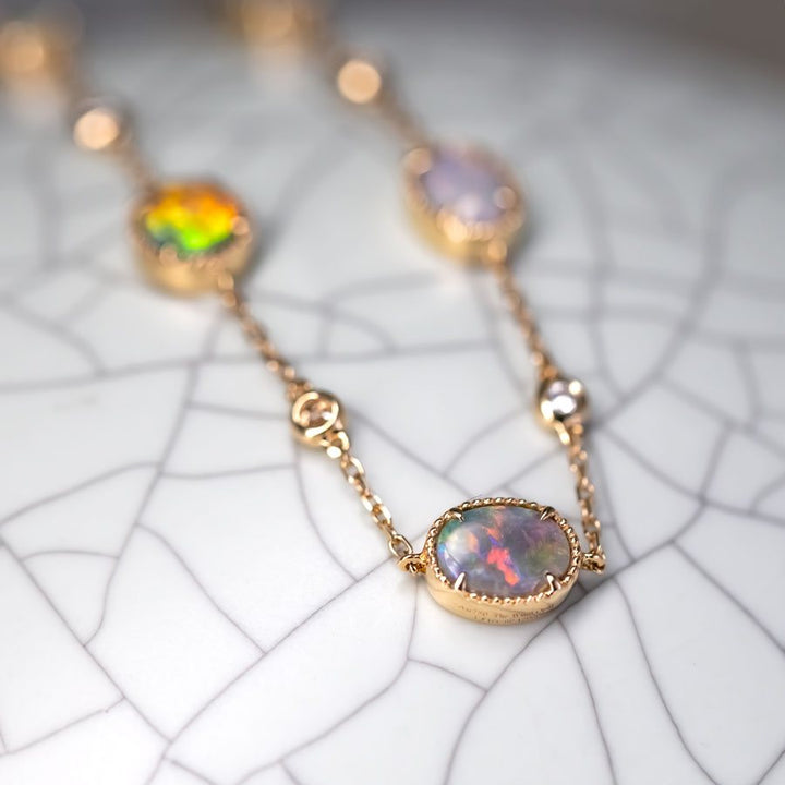 Black Opal Diamond Bracelet