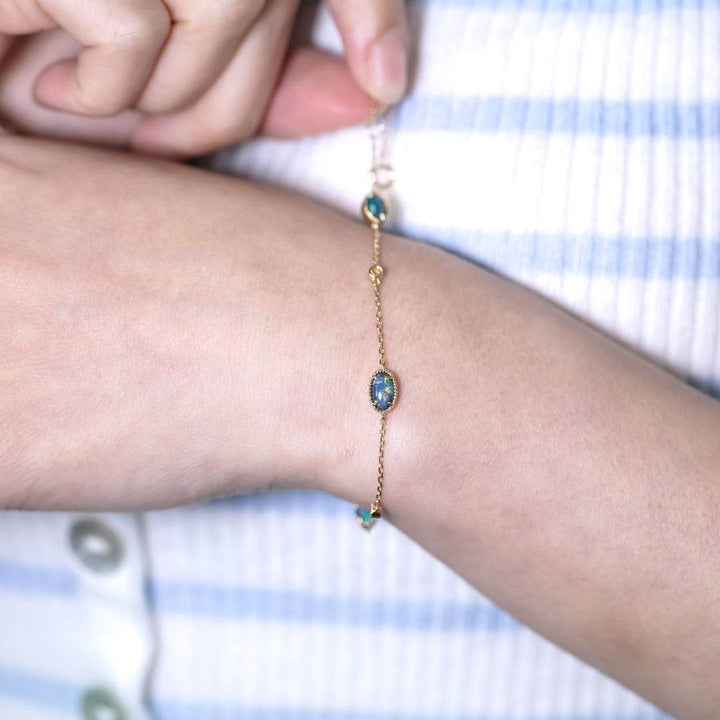 Black Opal Diamond Bracelet