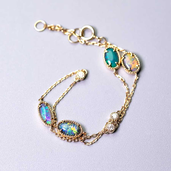 Black Opal Diamond Bracelet