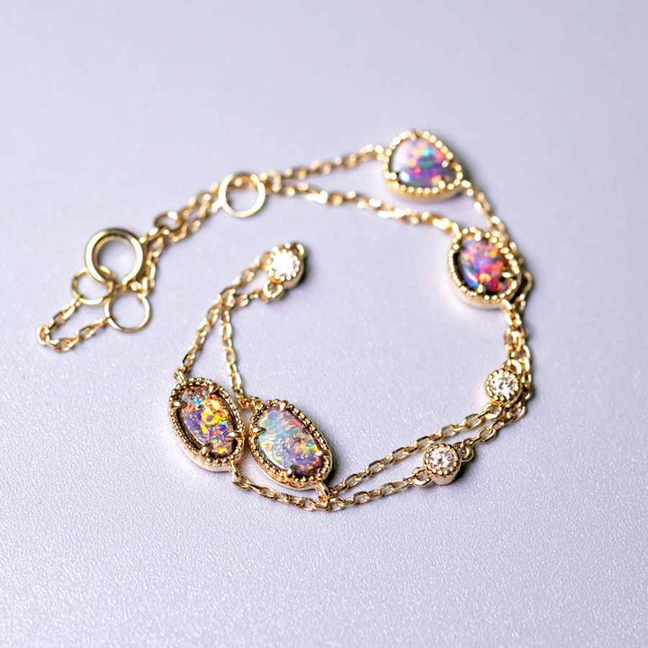Boulder Opal Diamond Bracelet