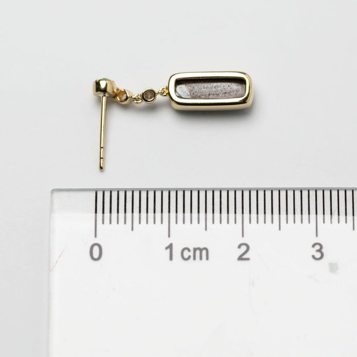 Boulder Opal Diamond Tsavorite Drop Earrings