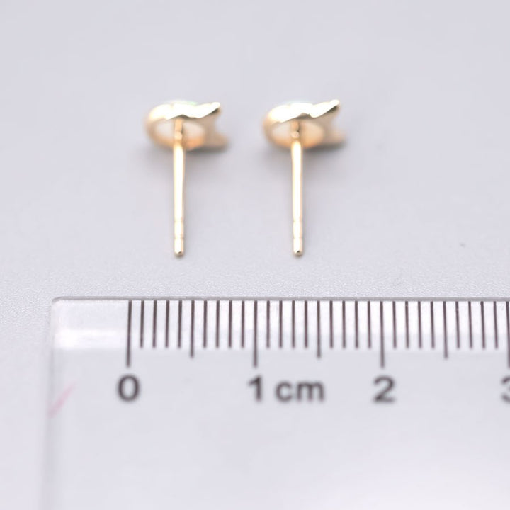 Cute Kitty Ears Australian Opal Stud Earrings