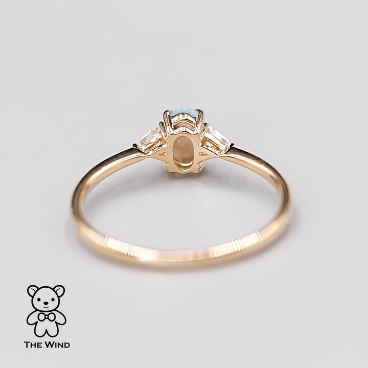 Three Stone Opal Diamond Engagement Ring-4