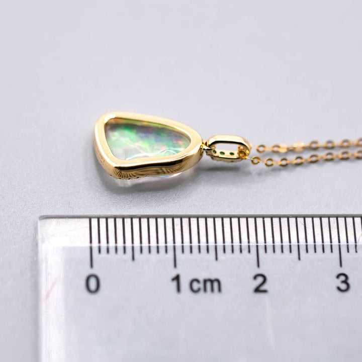 Elegant Fire Opal, Diamond Tsavorite Necklace