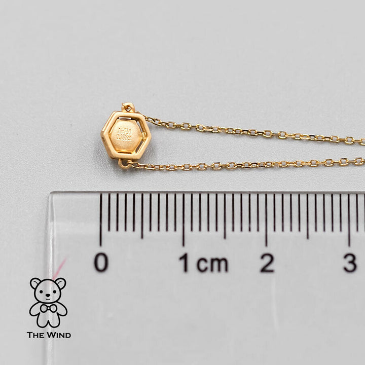 Hexagon Design Mexican Opal Charm Bracelet-3