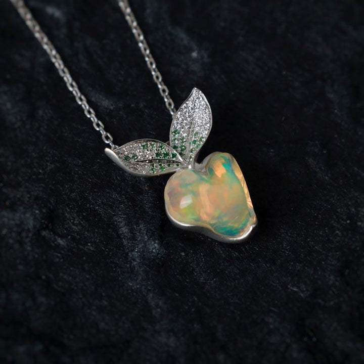 Radish Opal Diamond Pendant