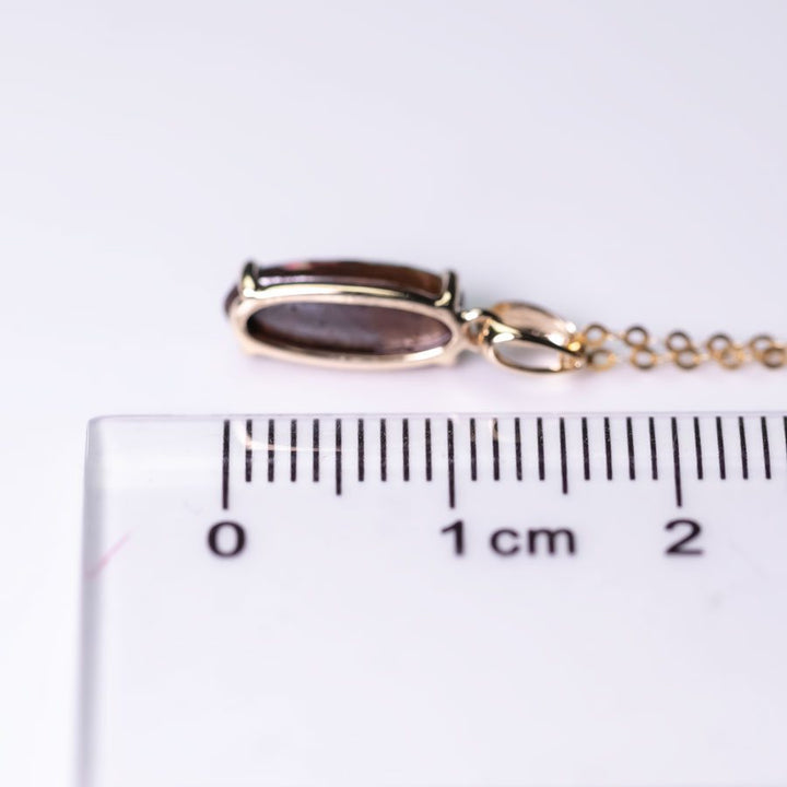 Leaf Boulder Opal Necklace