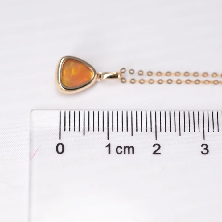 Minimal Triangle Shaped Ethiopian Opal Necklace
