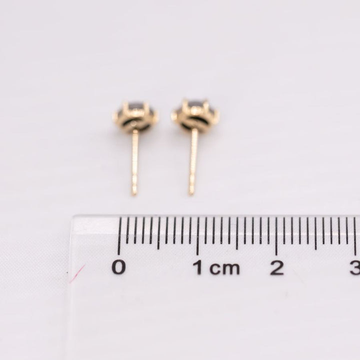Minimalist Six Prong Triplet Opal Stud Earrings