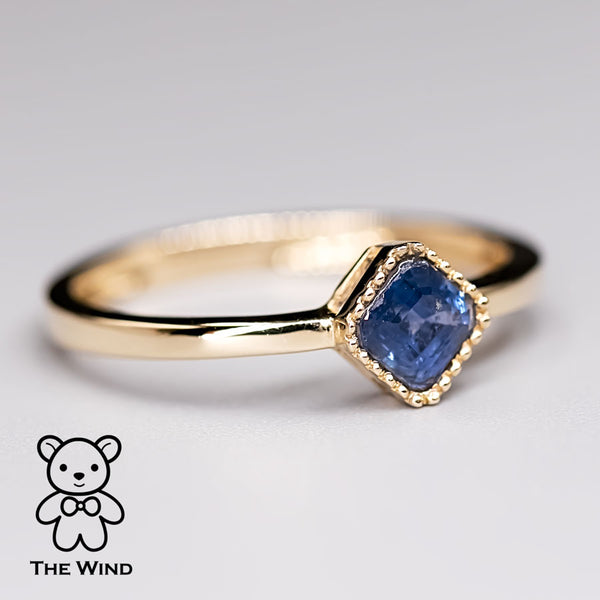 Minimalist Blue Sapphire Ring