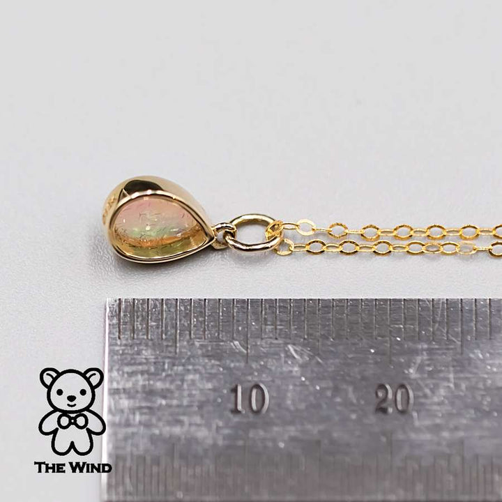 Pear Shaped Opal Necklace