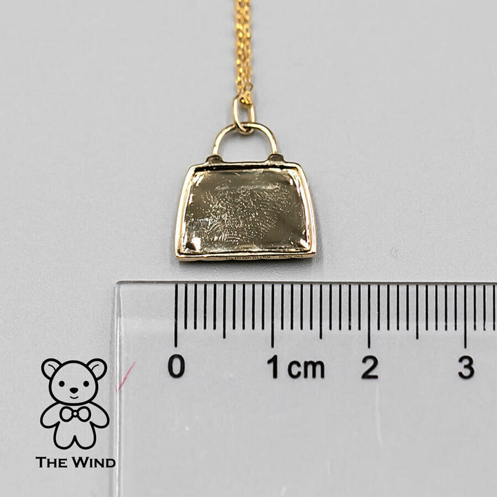 Purse Design Diamond Pendant Necklace-4