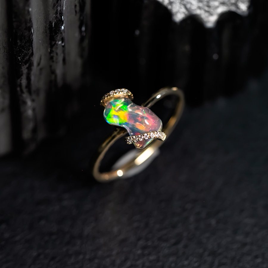 Mexican Fire Opal Rings – The Wind