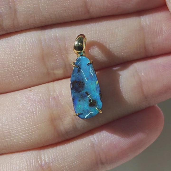 Australian Boulder Opal Necklace