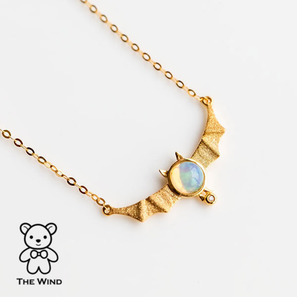 Opal Diamond Necklace-4