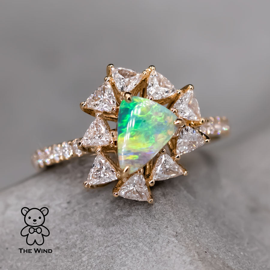 Trillion Diamond Engagement Ring