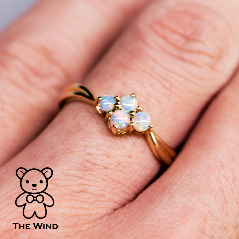 Opal Flower  Ring