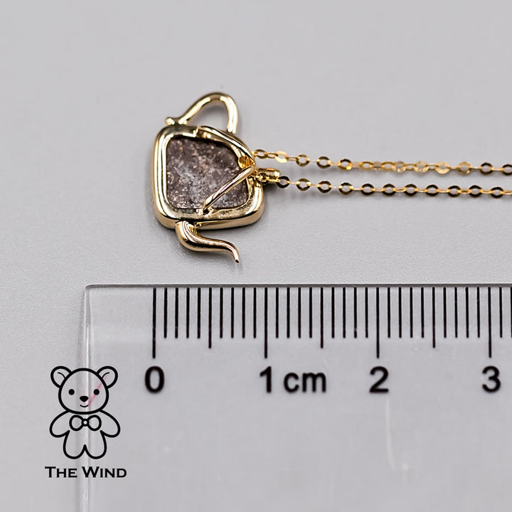 Teapot Opal Diamond Necklace-4