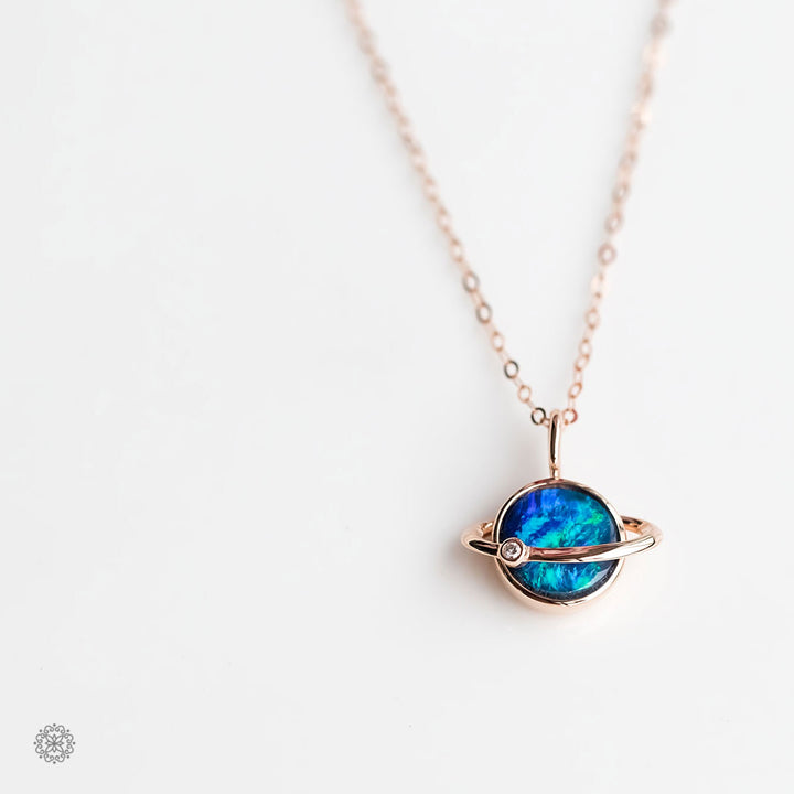moon Necklace Rose Gold-1