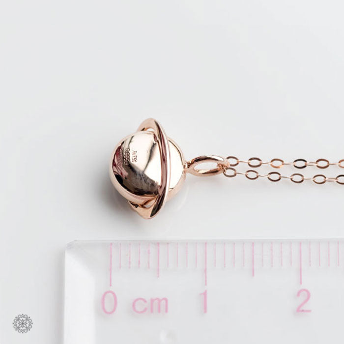 moon Necklace Rose Gold-5