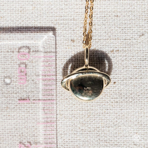 Diamond moon  Pendant Necklace
