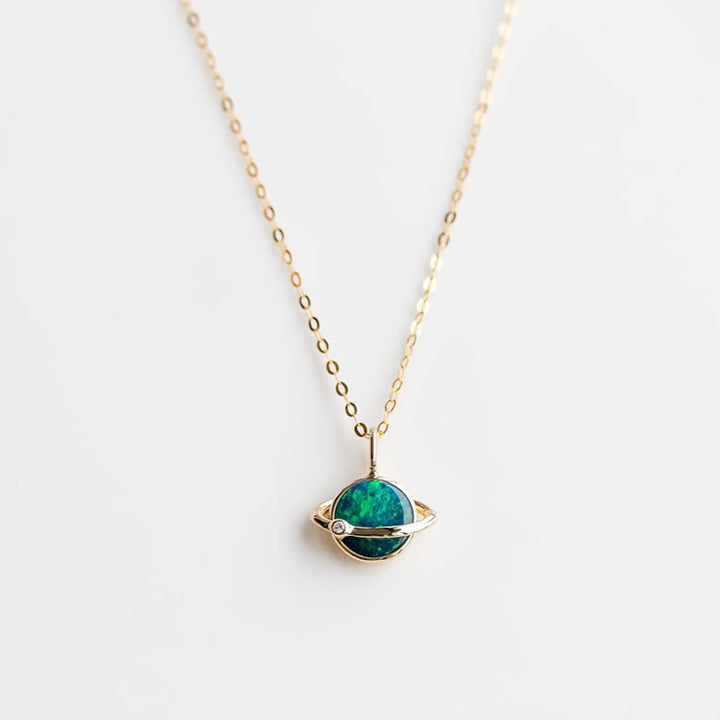 Diamond moon  Pendant Necklace-5