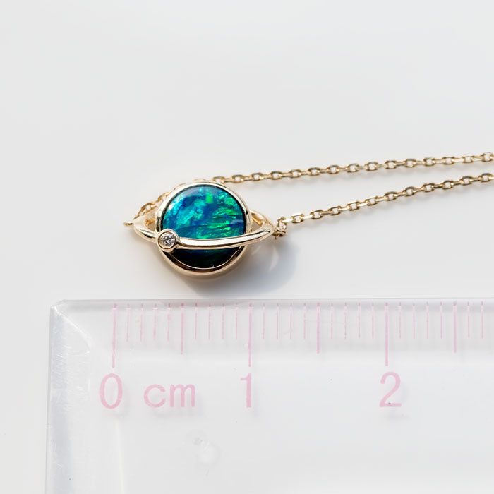 Earth Moon Design Australian Doublet Opal & Diamond Bracelet-7