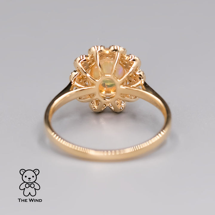 Opal Sapphire Diamond Engagement Ring-4