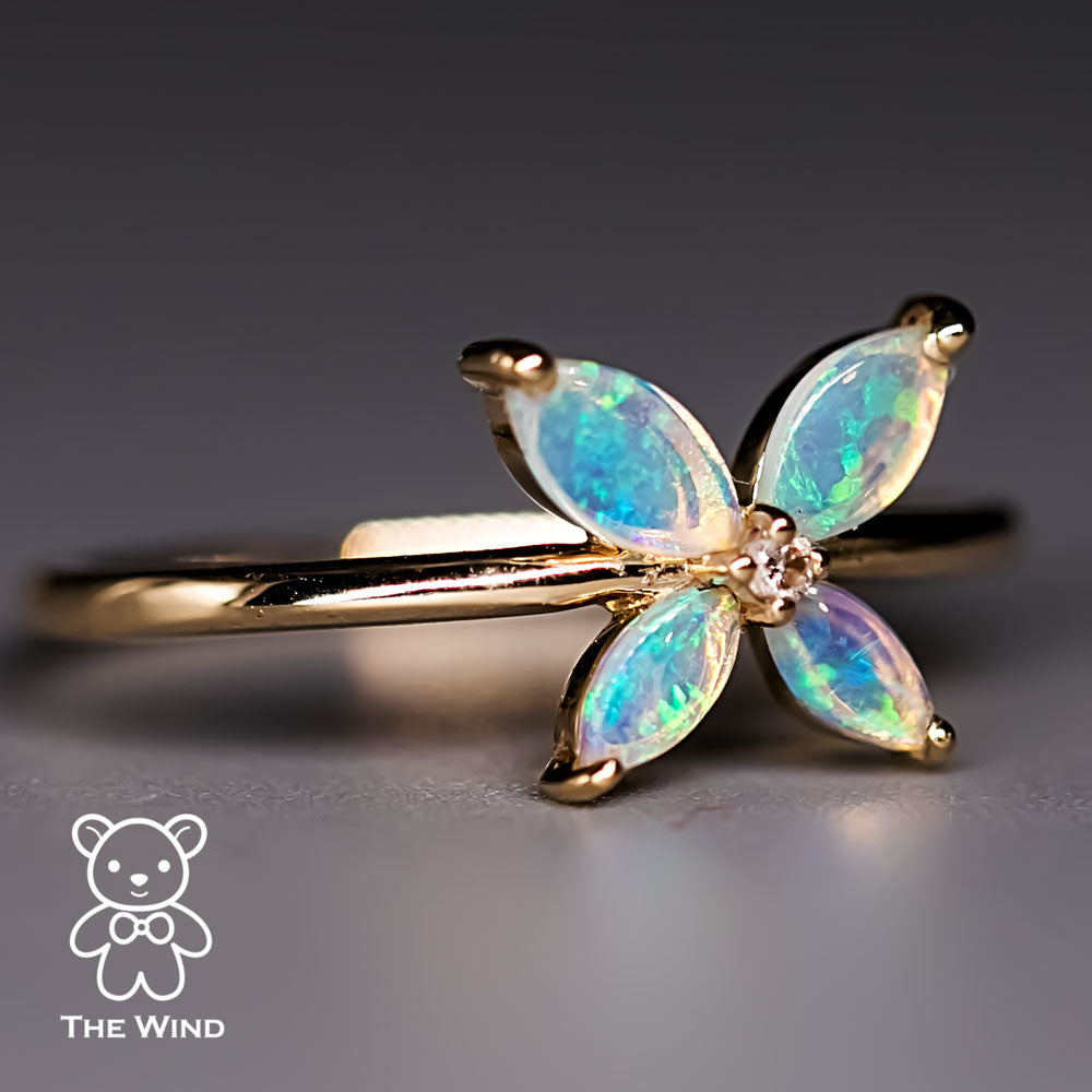 flower engagement ring