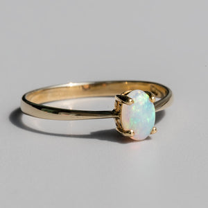 Oval Shaped opal ring