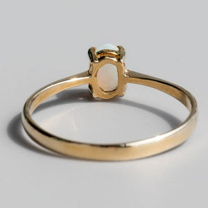 Oval Shaped opal ring