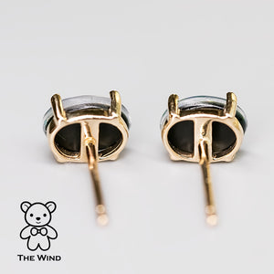 Minimalist Oval stud earrings