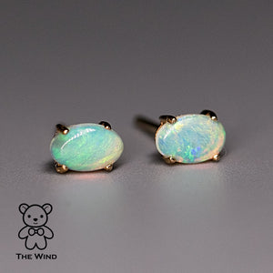 Oval Stud Earrings