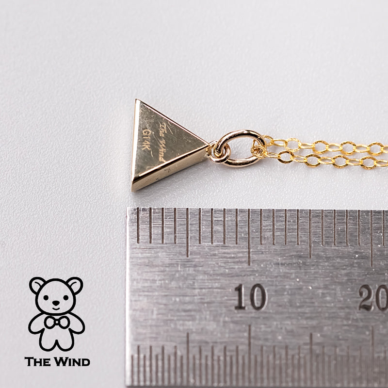 Geometric Triangle Opal Pendant