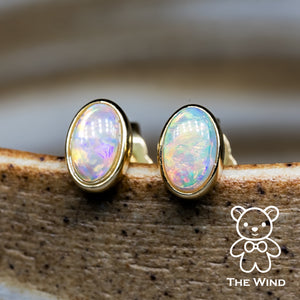 Opal Stud Earrings