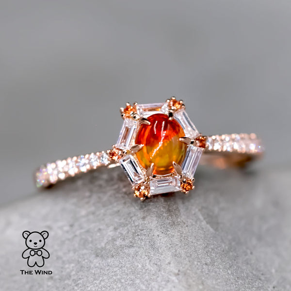 Fire Opal Rings