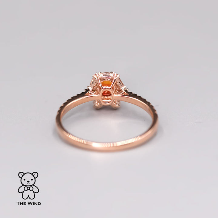 Baguette Diamond Opal Engagement Ring-5
